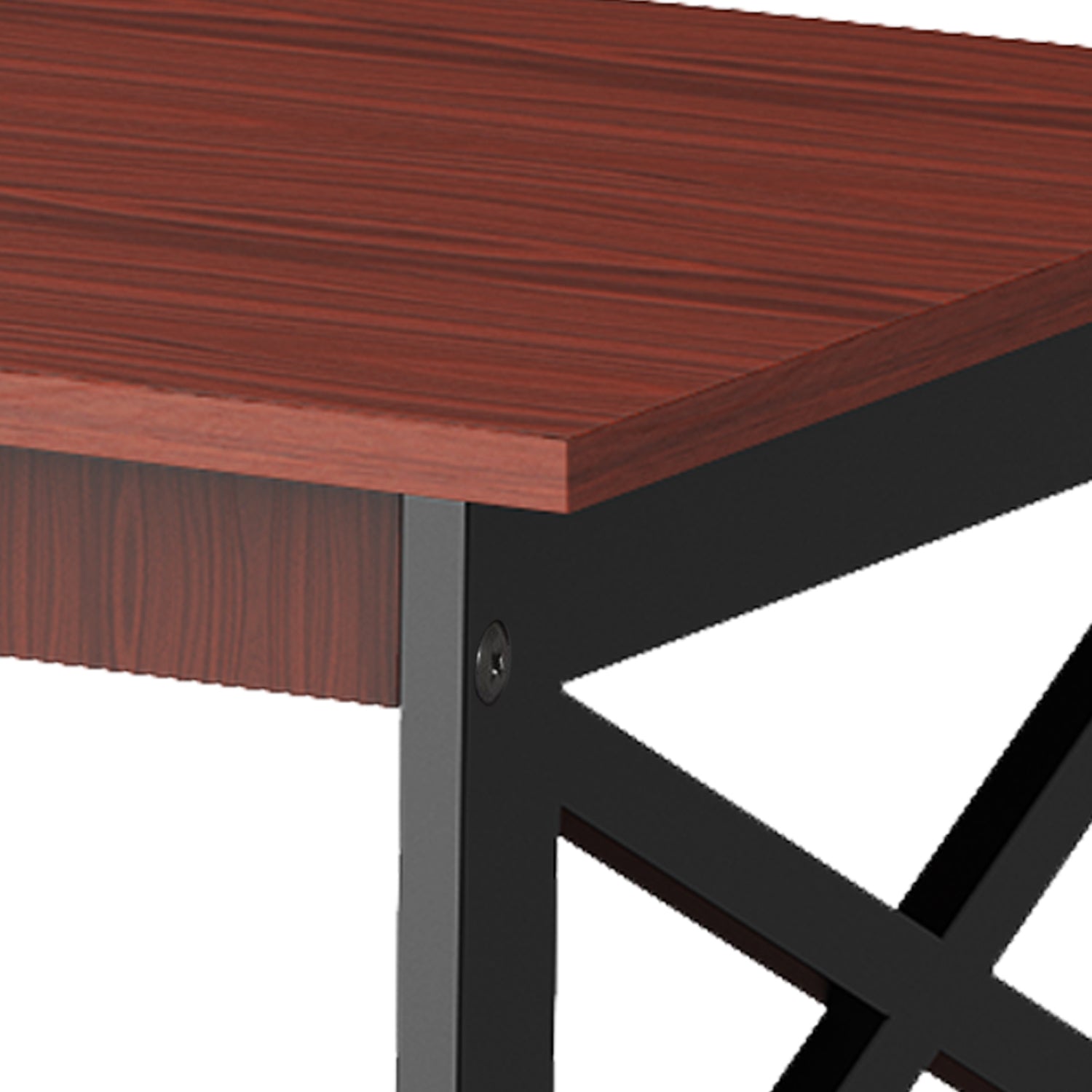 Coffee Table End Table with Storage Shelf, Brown