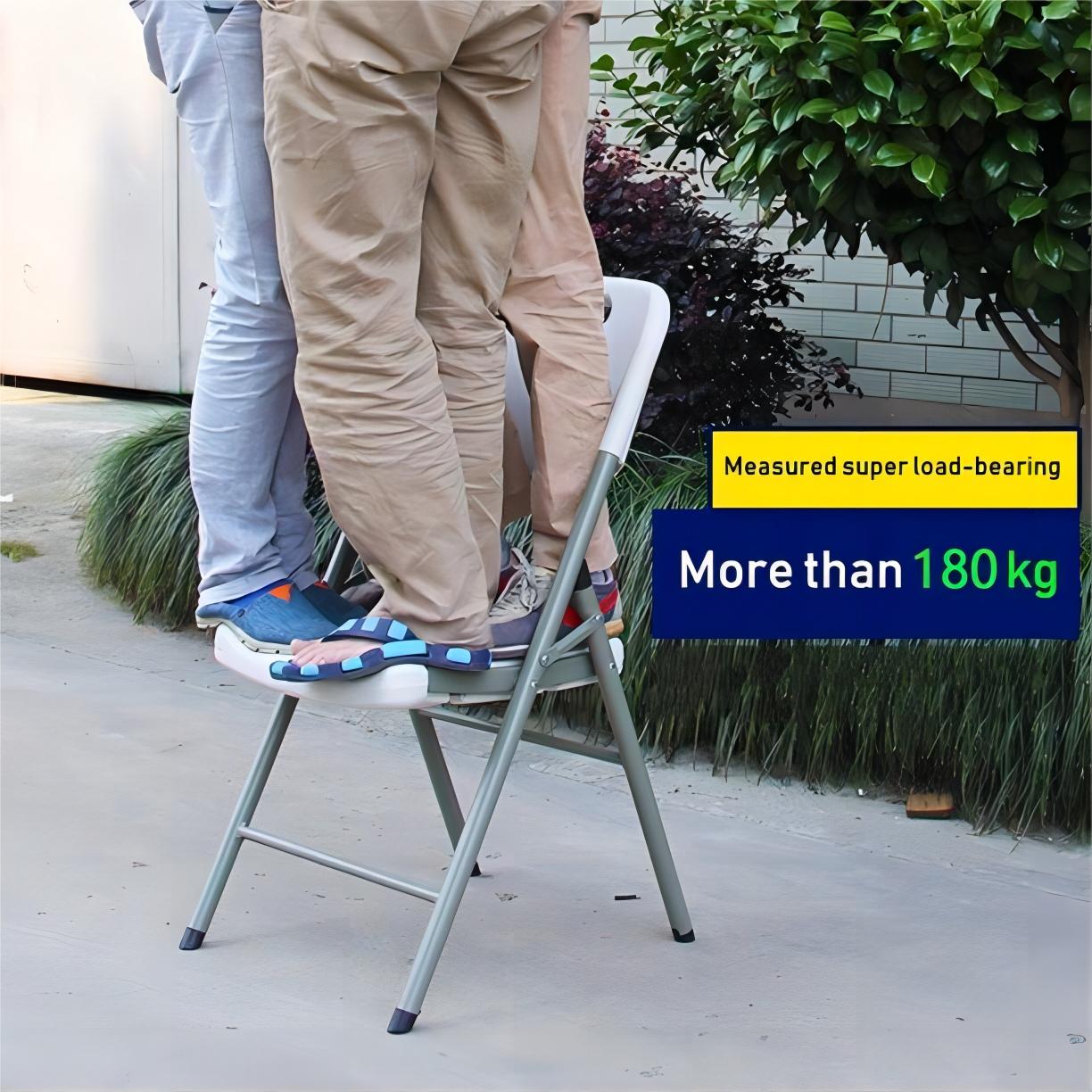 Resin Stackable Folding Chair (Set of 4, 400 lb)
