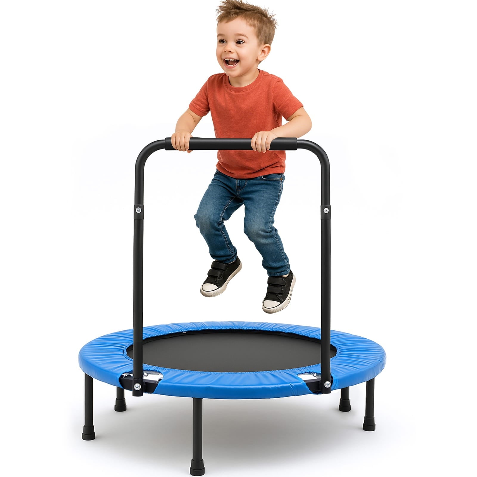 ALPULON 3FT Trampoline for Kids Foldable Trampoline Indoor/Outdoor Easy Storage for Playtime or Birthday Gifts