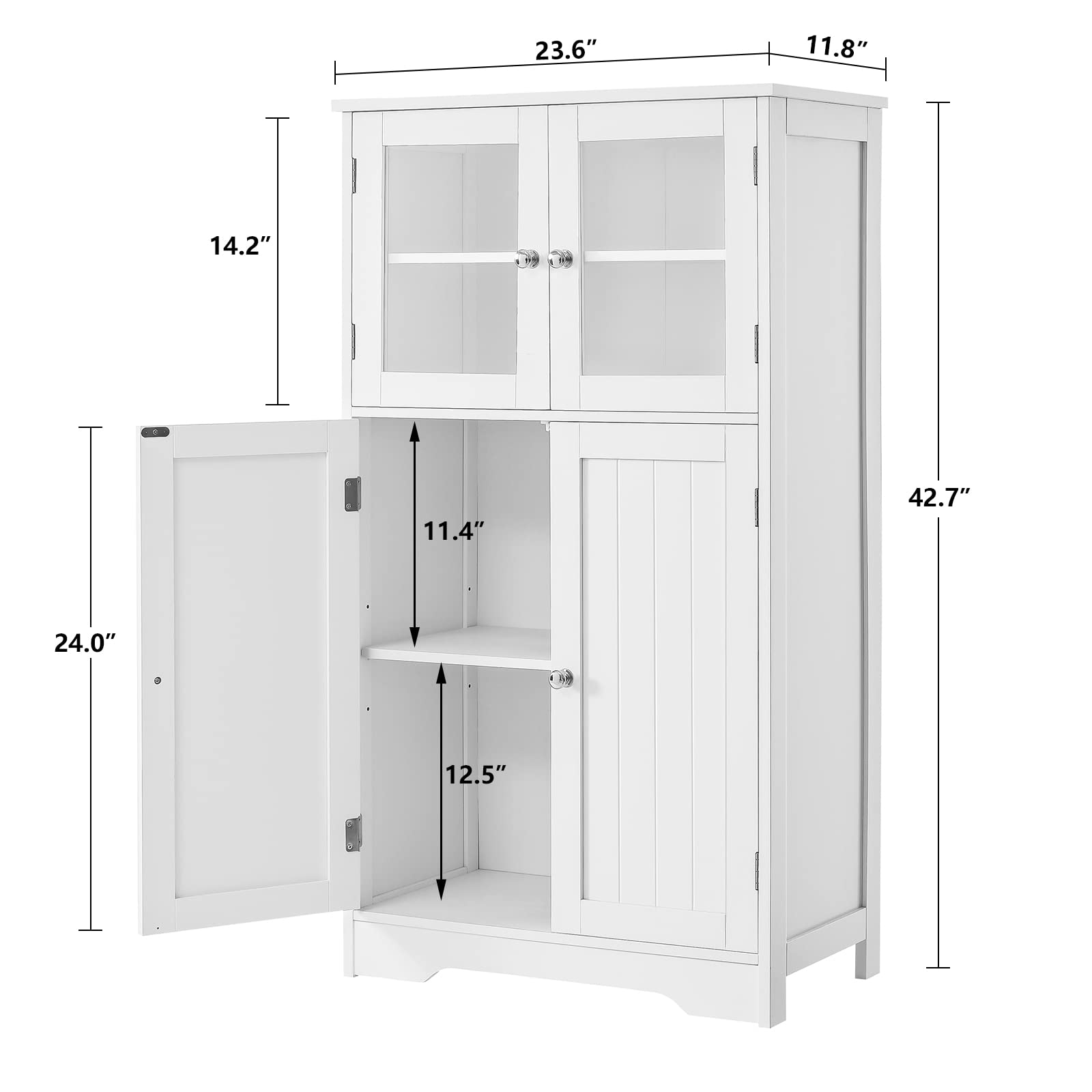 Bathroom Storage Cabinet Kitchen Cupboard with Doors