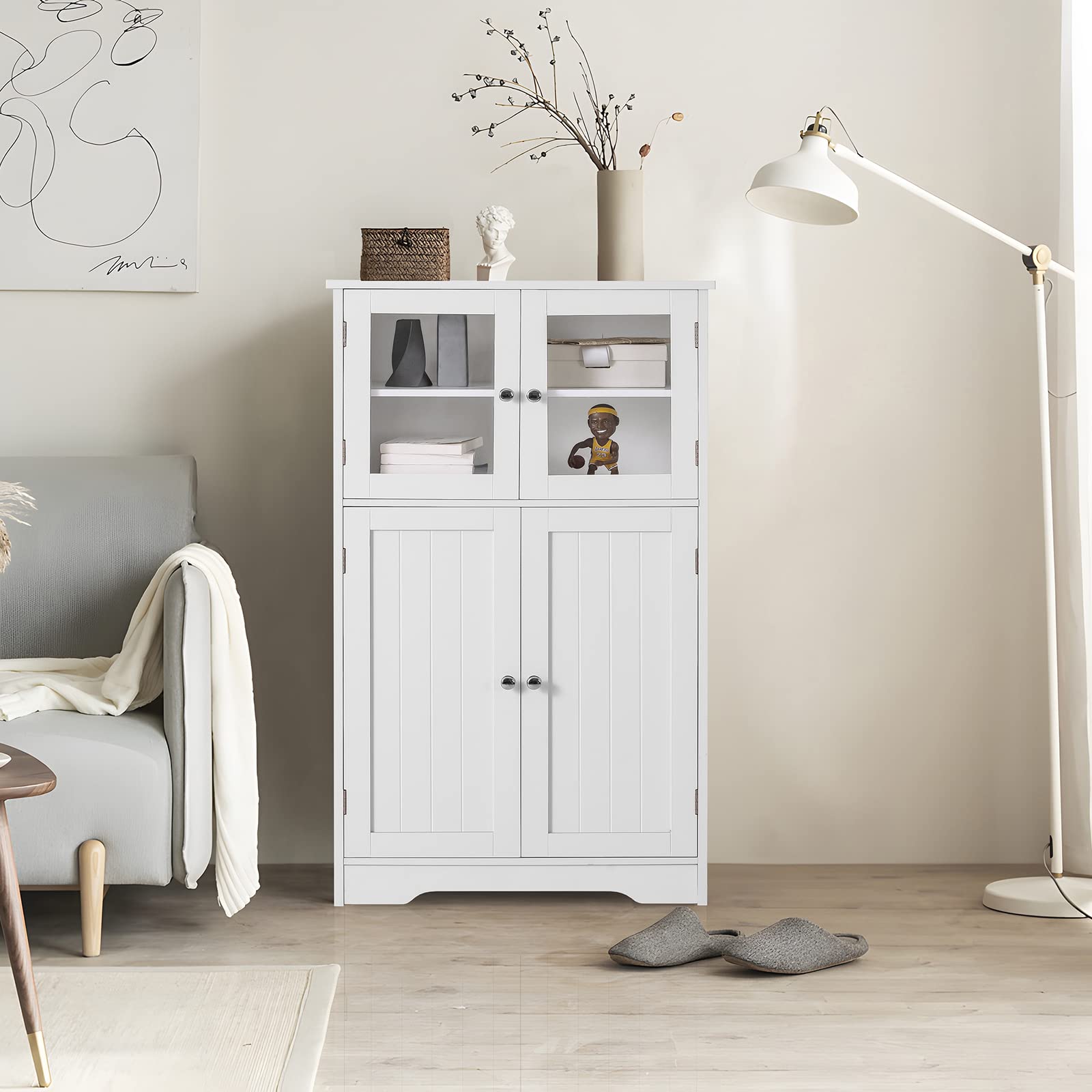 Bathroom Storage Cabinet Kitchen Cupboard with Doors