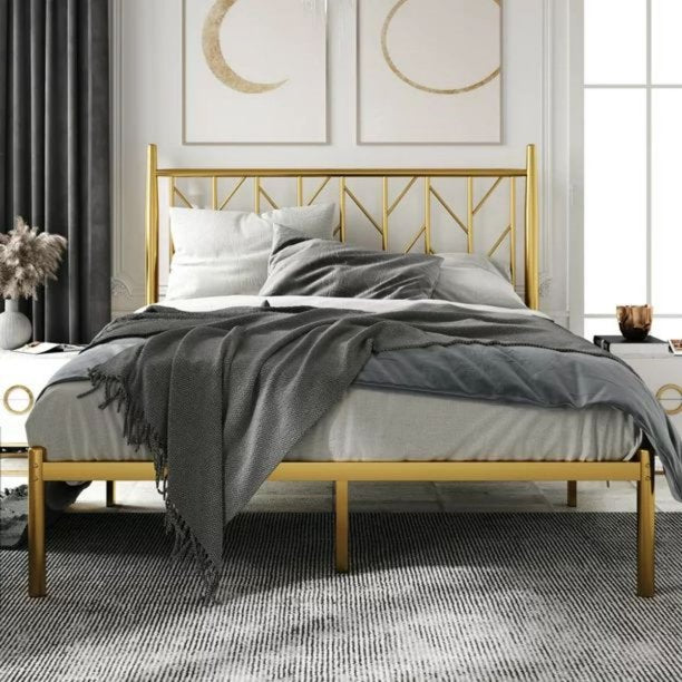 ALPULON Full Size Modern Metal Platform Bed Frame