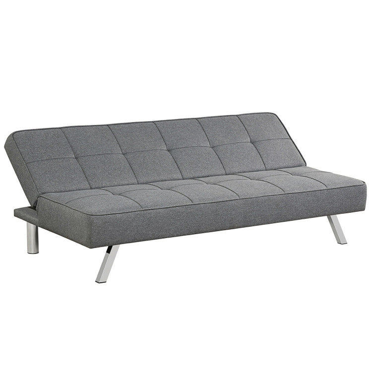 ALPULON 3-Seat Convertible Sofa Bed with High-Density Sponge for Living Room