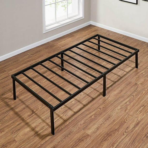 ALPULON Metal Bed Frame Twin Size Bed Frame, Black