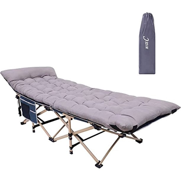 ALPULON Camping Folding Cot Portable Folding Bed
