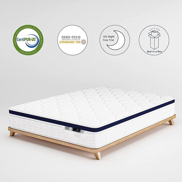 ALPULON 10in Hybrid Mattress, Queen