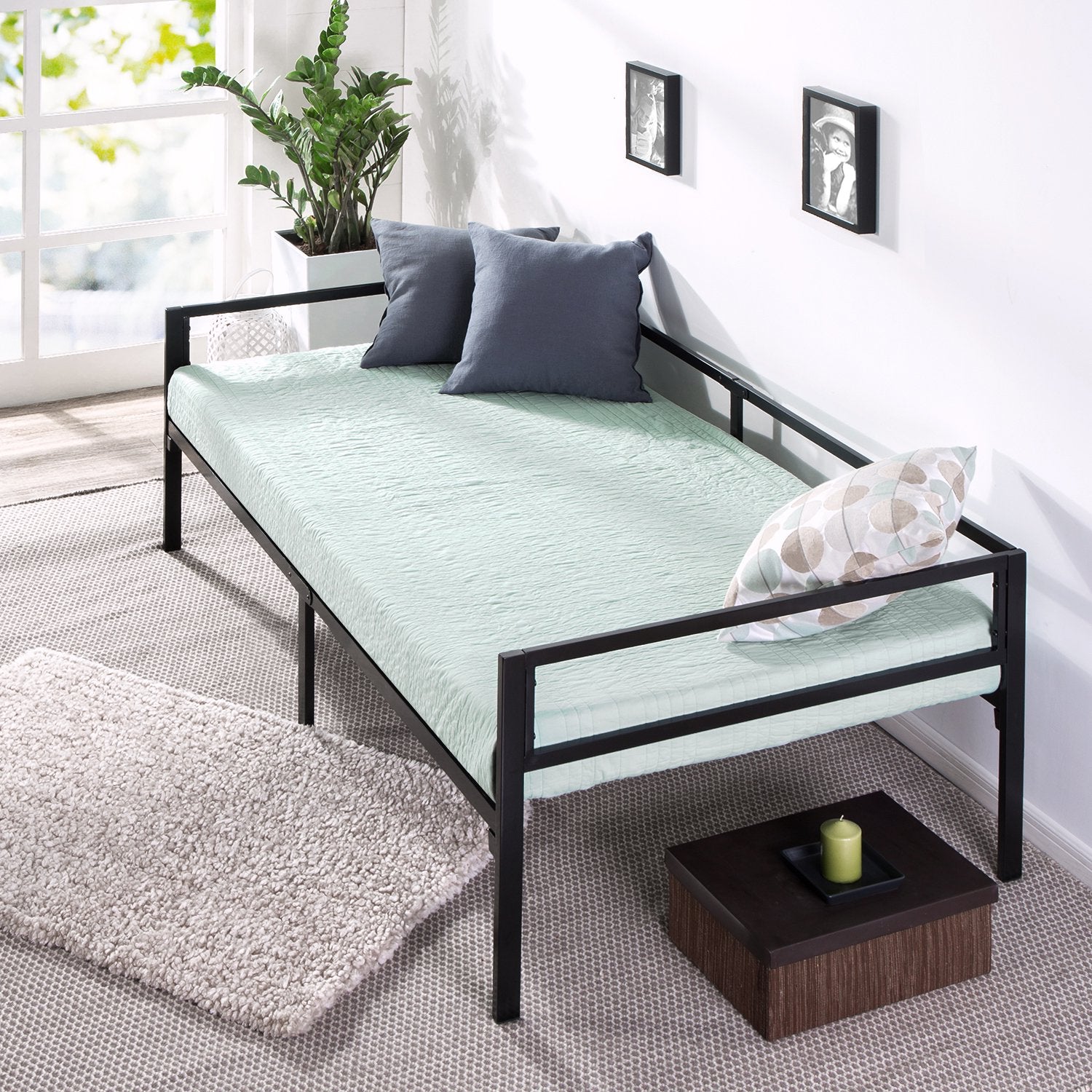 ALPULON Quick Lock Steel Support Twin Daybed Frame