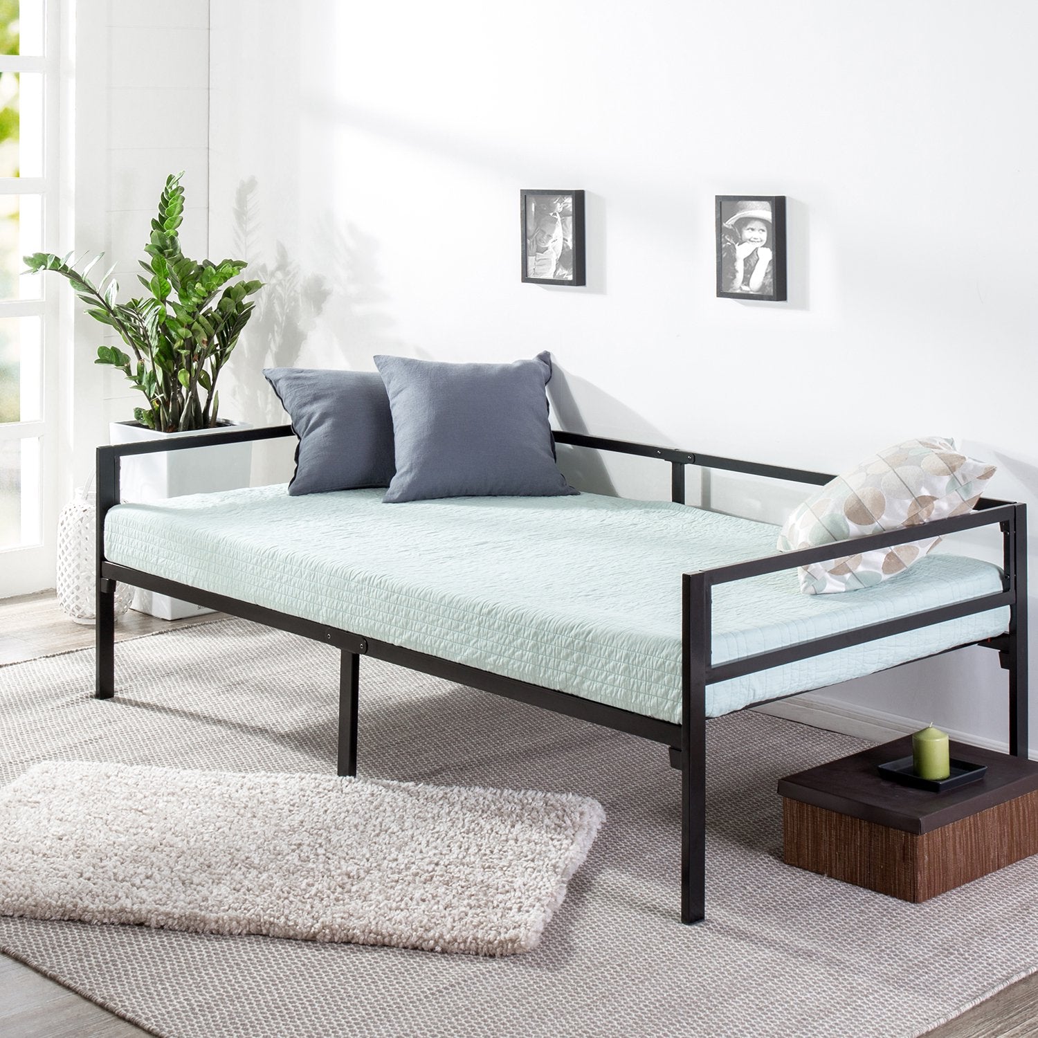 ALPULON Quick Lock Steel Support Twin Daybed Frame