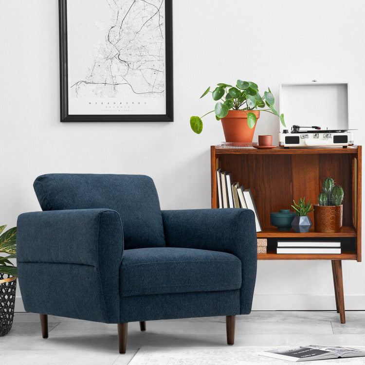 ALPULON Chic Accent Chair: Modern Upholstered Single Sofa Armchair