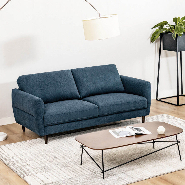 ALPULON 72 in Cozy Fabric Loveseat: Chic Design with Elegant Wood Legs