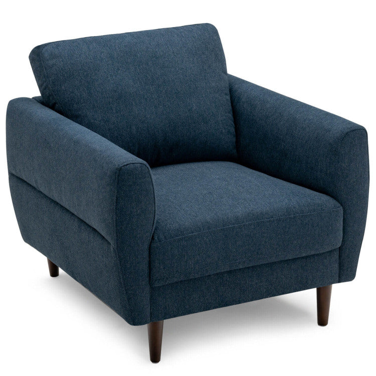 ALPULON Chic Accent Chair: Modern Upholstered Single Sofa Armchair