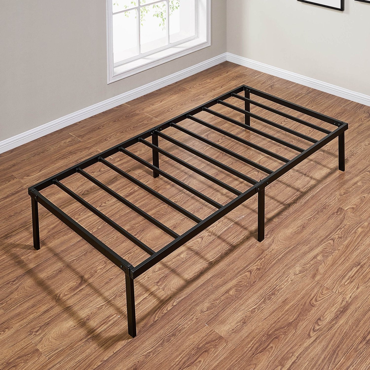 ALPULON Twin Bed Frame, 14 Inch Metal Platform Bed Frame