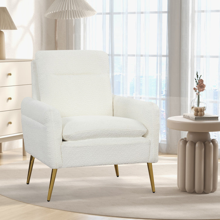 ALPULON Sherpa Accent Armchair: Modern Elegance for Your Living Room