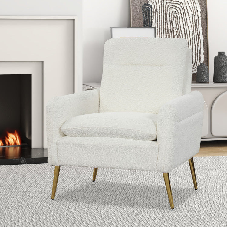 ALPULON Sherpa Accent Armchair: Modern Elegance for Your Living Room
